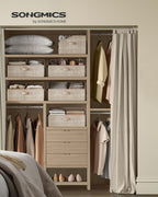 Lagringslådor uppsättningar av 6 40 x 30 x 20 cm sand beige