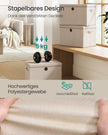 Opbergdozen - 43 x 30 x 30 cm - Set van 3 - Zandbeige - 5 kg per doos