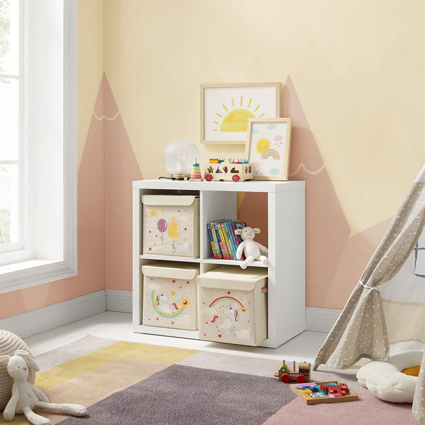 Förvaringskorgar – Set om 3 med lock – Beige