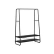 Klädställ – Robust design med 2 hyllor – Vintage brun/svart
