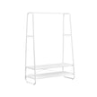 Klädställ – Robust design med 2 hyllor – Vintage brun/svart