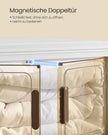 Opbergdozen - 31 x 55 x 111 cm - 4 lagen - stapelbaar - wit - 100 liter totaal - 6 kg per laag