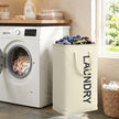 Opvouwbare Wasmand - 80 Liter - Met Handvatten - Oxford Stof - Wit