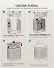 Wasmand - Met Deksel - 75 Liter - Smal - Cappuccinobeige