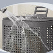 Wasmand - Met Deksel - 75 Liter - Smal - Donkergrijs