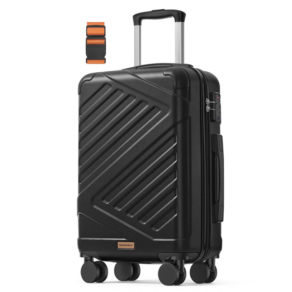 Hard Shell Suitcase Cabin TSA Lock Spinner Wheels - ABS Plastic and PA Plastic