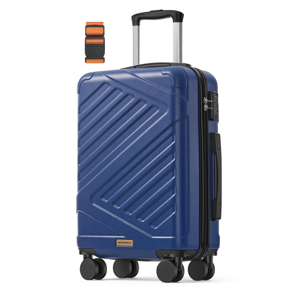 Hard Shell Suitcase Cabin TSA Lock Spinner Wheels - ABS Plastic and PA Plastic