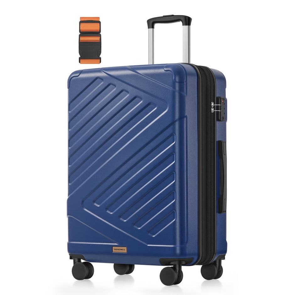 Hard Shell Suitcase Medium TSA Lock Spinner Wheels - ABS Plastic and PA Plastic