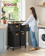 Wasser med hjul och 4 avtagbara väskor