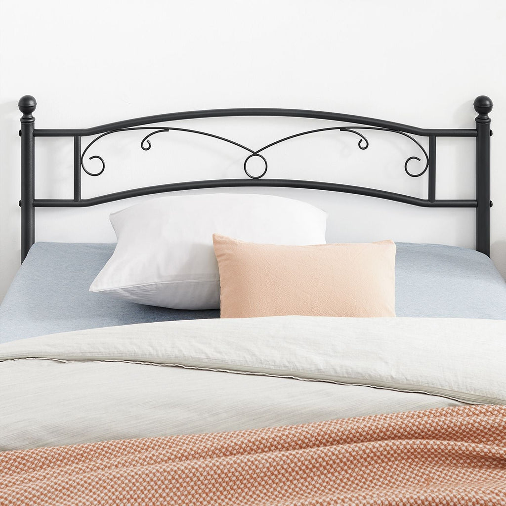 Double Bed - Metal Bed Frame - 140 x 200 cm - Svart