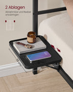 Dubbelsängram 160 x 200 cm med matt svart huvudgavel