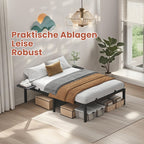 Bedframe - 140 x 190 cm, robust metallram
