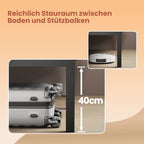 Bedframe - 160 x 200 cm, robust metallram