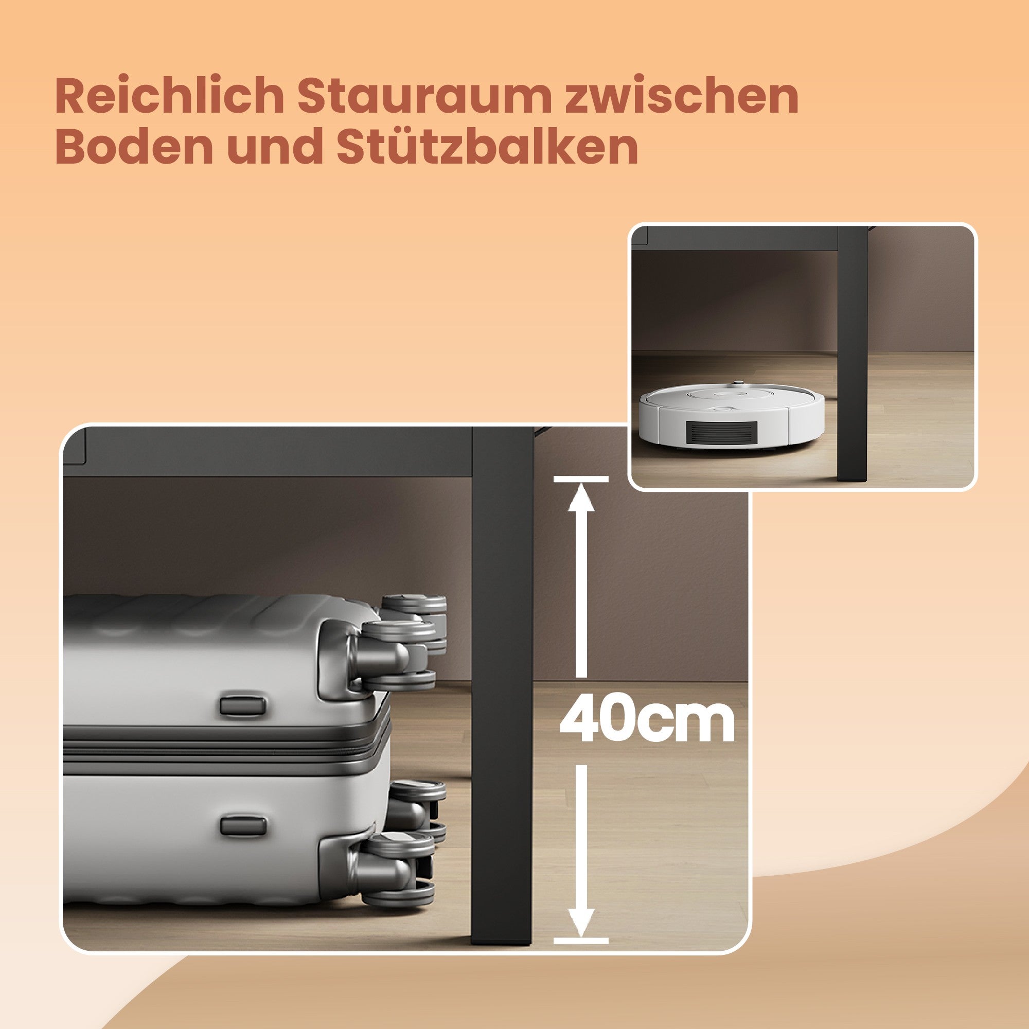 Bedframe - 160 x 200 cm, robust metallram