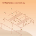 Bedframe - 160 x 200 cm, robust metallram