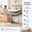 Matras - 90 x 200 x 20 cm - Gel Traagschuim - 7 Zones - Blauw
