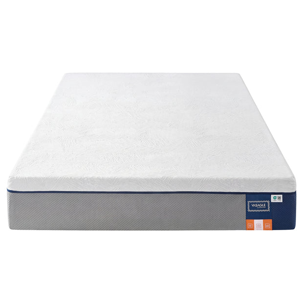 Matras - 140 x 200 x 25 cm - Gel Traagschuim - 7 Zones - Blauw