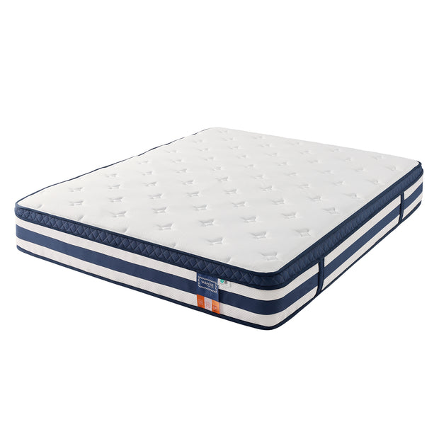 Pocketveringmatras - 7 Zones - Gel-Traagschuim - 160 x 200 cm - Blauw