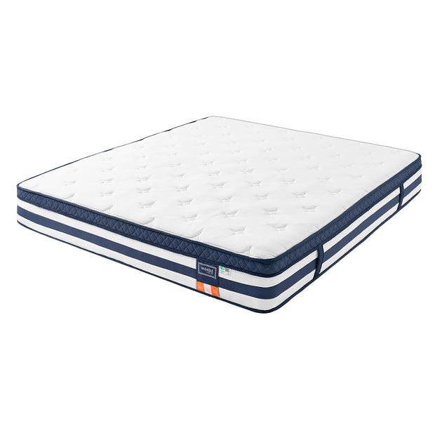 Pocketveringmatras - 7 Zones - Gel-Traagschuim - 180 x 200 cm - Blauw