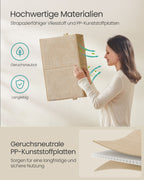 Lagringslådor uppsättningar av 3 50 x 30 x 30 cm sand beige