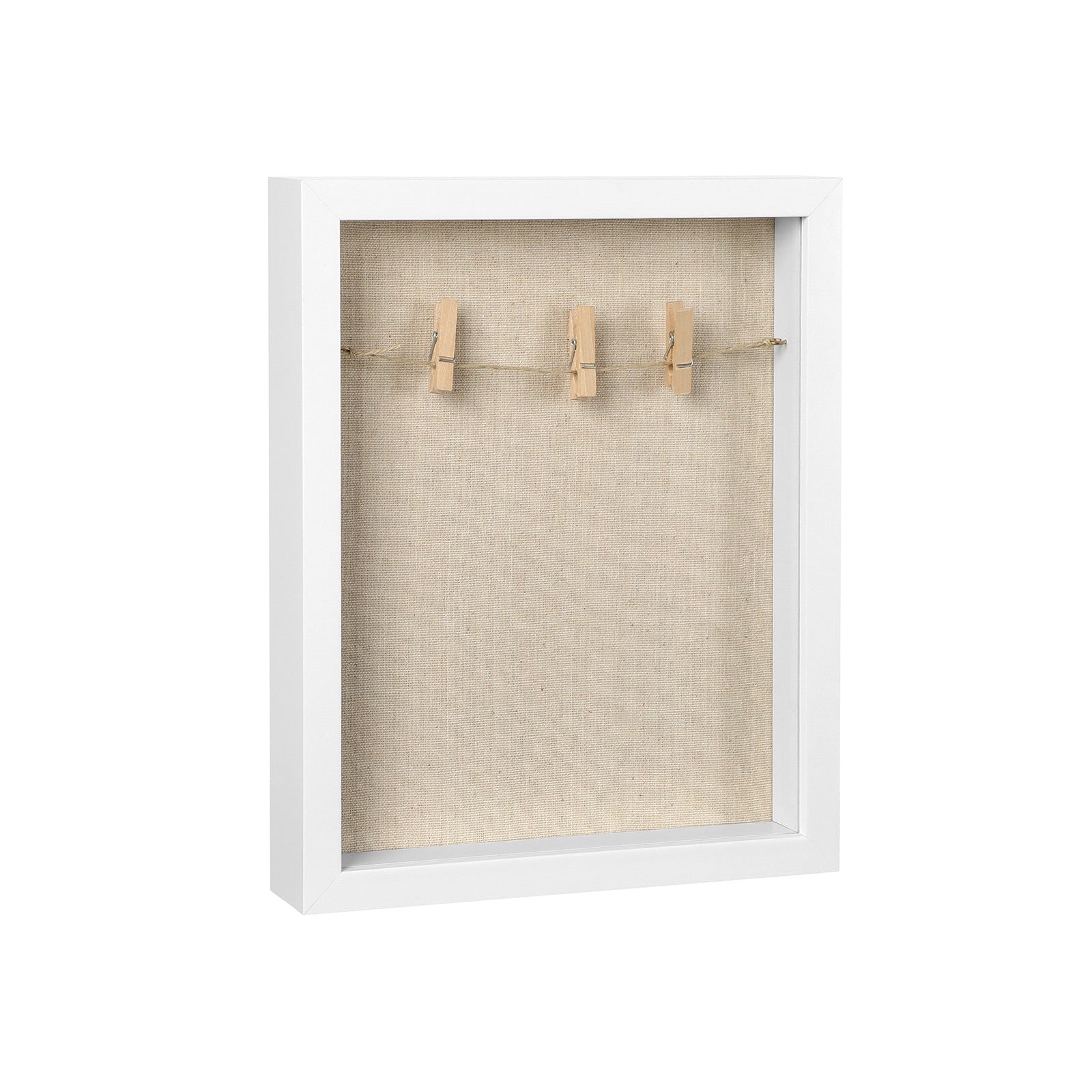 Shadow Box - DIY fotoram - med klädpinnar och stift