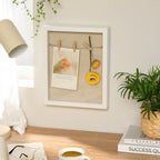 Shadow Box - DIY fotoram - med klädpinnar och stift