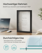 Fotoram A4 med vägg hak essenzwart