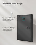 Fotoram A4 med vägg hak essenzwart