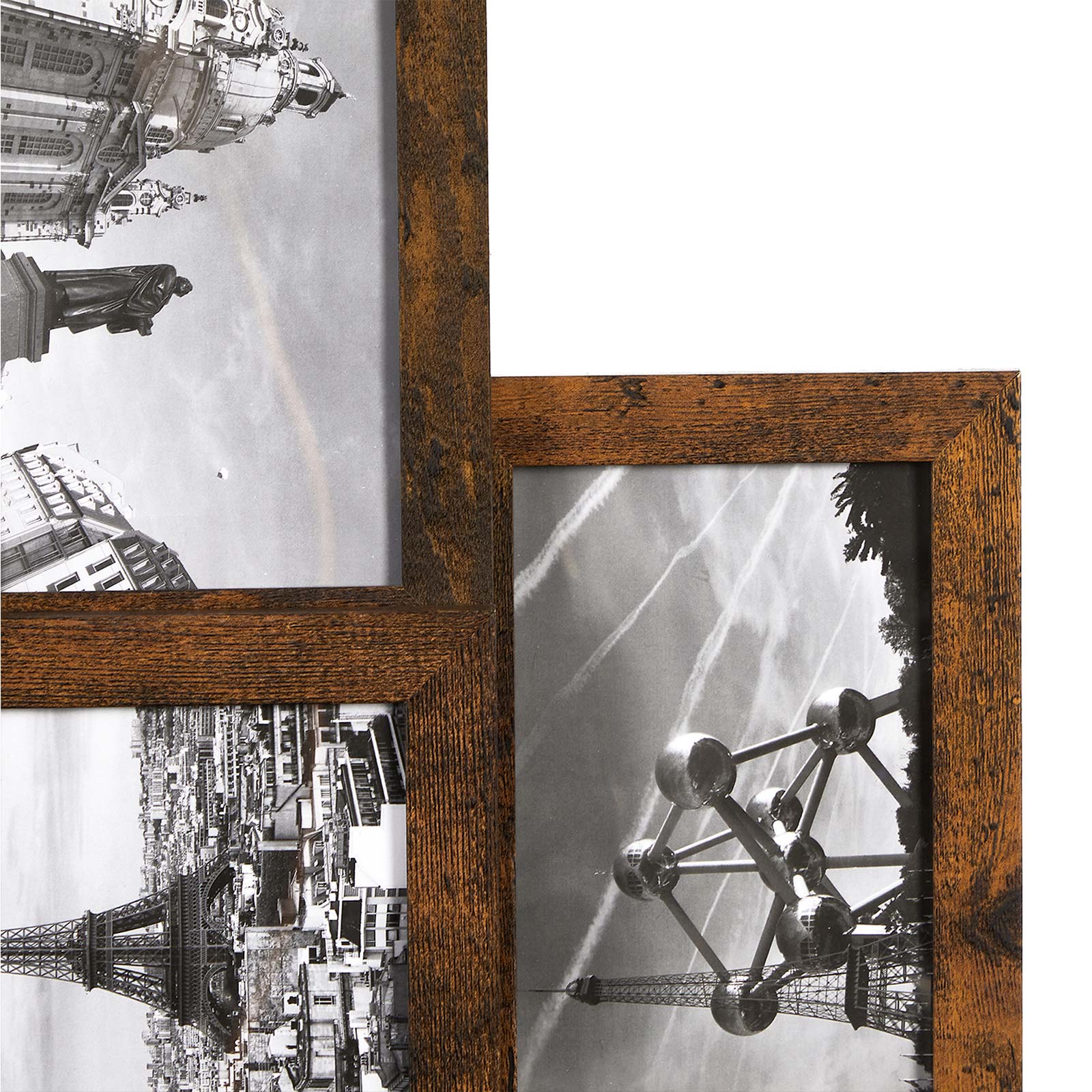 Fotorram - Collage - för 10 foton - Vintage Brown