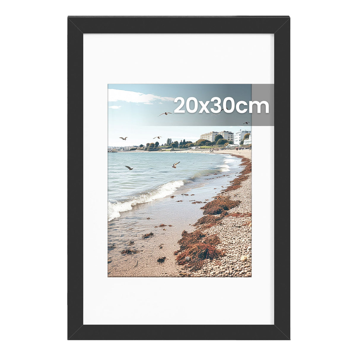 Fotolijst – 20 x 30 cm – Met Sporloze Wandhaken – Ophangen of Neerzetten – Zwart