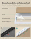 Fotolijsten Set – Compact – Gereedschapsloos Ophangen of Neerzetten – 10 x 15 cm – Wit