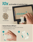 Fotolijsten Set – Middelgroot – Gereedschapsloos Ophangen of Neerzetten – 10 x 15 cm – Zwart
