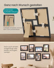 Fotolijsten Set – Groot – Gereedschapsloos Ophangen of Neerzetten – 10 x 15 cm – Zwart