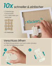 Fotolijsten Set – Groot – Gereedschapsloos Ophangen of Neerzetten – 10 x 15 cm – Wit
