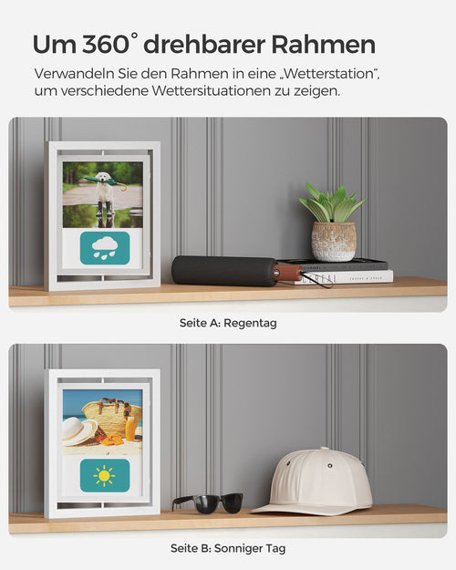 Fotorramuppsättning - 10 stycken - roterande - 20,3 x 25,4 cm (8 x 10 tum)