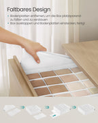 Underkläderarrangör uppsättning av 4 med 80 företag Cream White