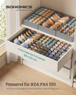 Lade-organizer - Opvouwbaar - Set van Meerdere Boxen - Duifgrijs - 28 x 26 x 10 cm