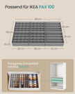 Lade-organizer - Opvouwbaar - Set van Meerdere Boxen - Duifgrijs - 28 x 26 x 10 cm
