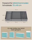 Lade-organizer - Opvouwbaar - Set van Meerdere Boxen - Duifgrijs - 19 x 40 x 10 cm