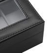 Klockbox – Elegant förvaringslösning för 6 klockor – Svartgrå