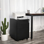 LadeBlok - Mobile Bre of Drawers With Lock - 3 lådor - Office Cabinet - Svart