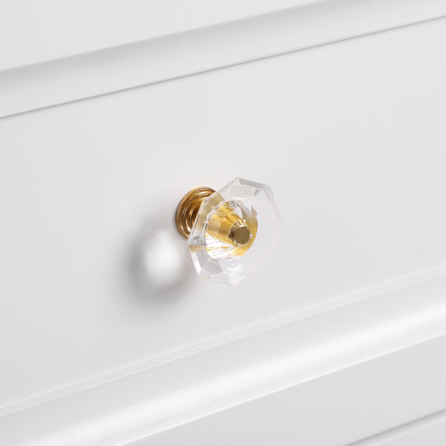 Sängbord set om 2 med 2 lådor vita