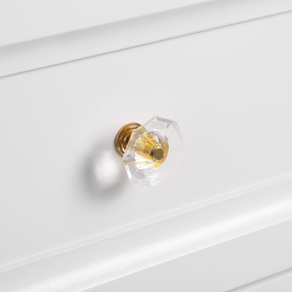 Sängbord set om 2 med 2 lådor vita