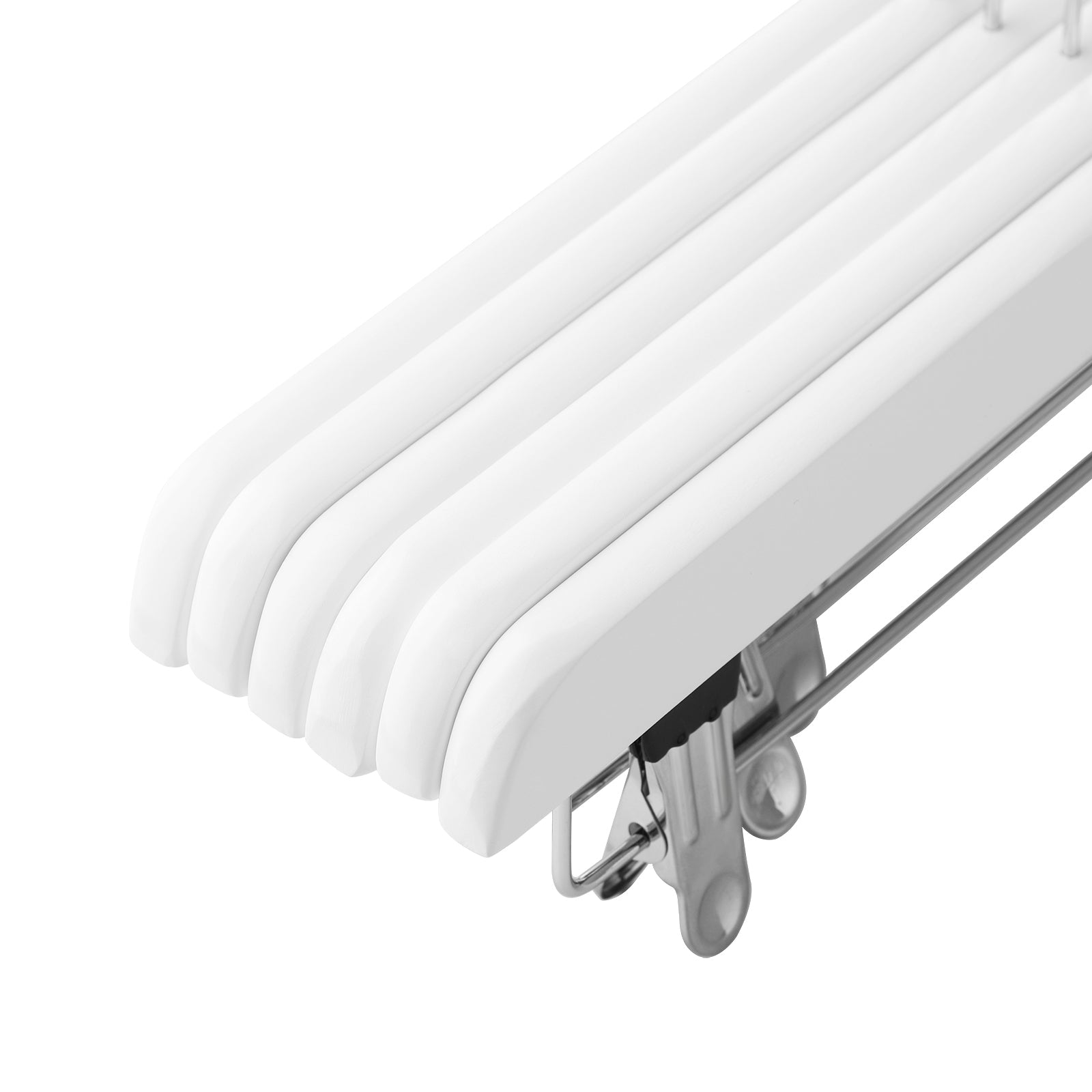 Broekhangers - justerbar - uppsättning av 8 - vit