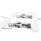 Broekhangers - justerbar - uppsättning av 8 - vit