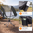 Roterbar – campingstol, hopfällbar som klarar upp till kg, med dryckeshållare och sidoficka – 150