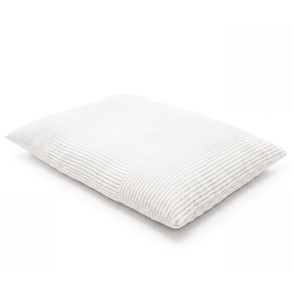 Säckpuff – i kordtyg, jättestor bönpuff med avtagbart överdrag – 194 x 139 x 19 cm