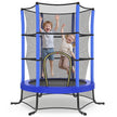 Kindertrampoline - 174 cm - Met Veiligheidsnet - Randbescherming - Blauw