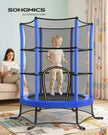 Kindertrampoline - 174 cm - Met Veiligheidsnet - Randbescherming - Blauw