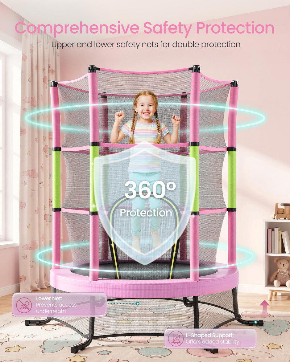 Mini Trampoline - With Handlebar - For Kids